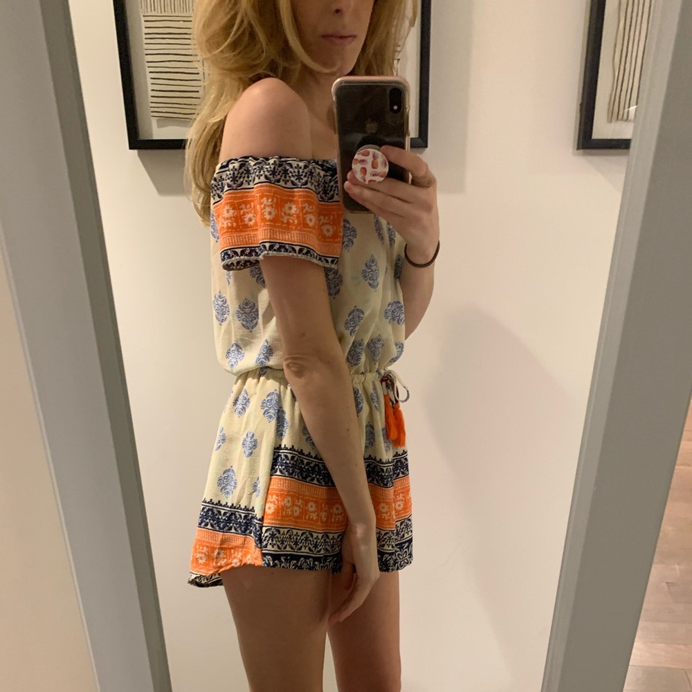 Mura Boutique OTS pattered romper